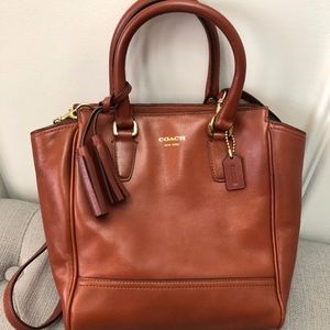 Coach Saddle Brown Petite Top Handle Bag
